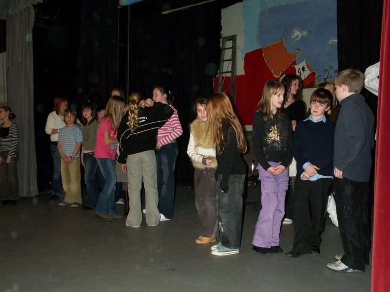 Snow White rehearsal photograph
