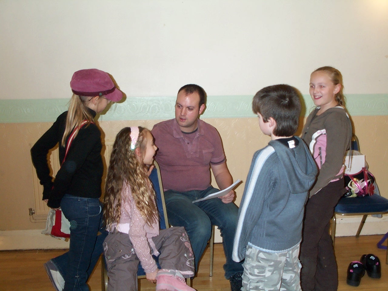 Snow White rehearsal photograph