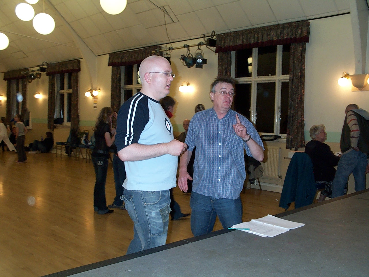 Snow White rehearsal photograph