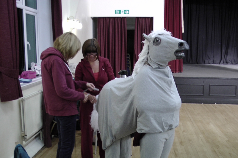 Snow White rehearsal photograph