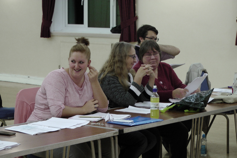 Snow White rehearsal photograph