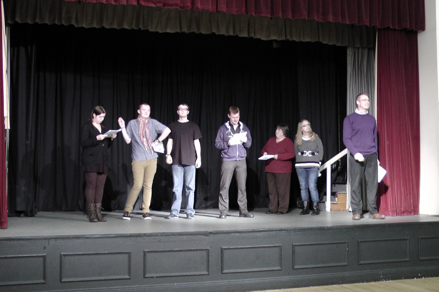 Snow White rehearsal photograph