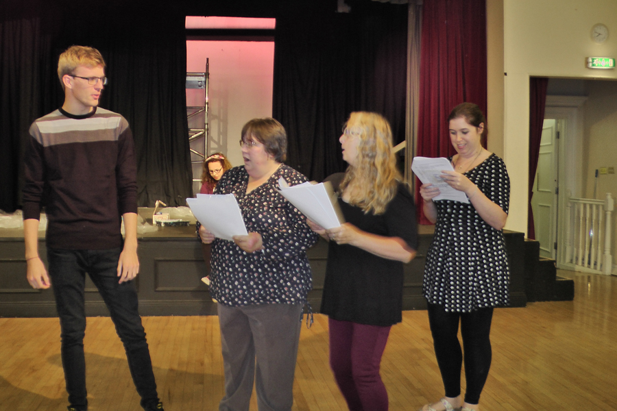 Snow White rehearsal photograph