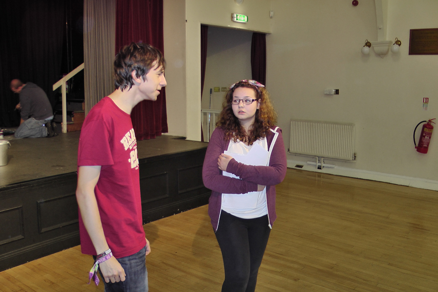 Snow White rehearsal photograph