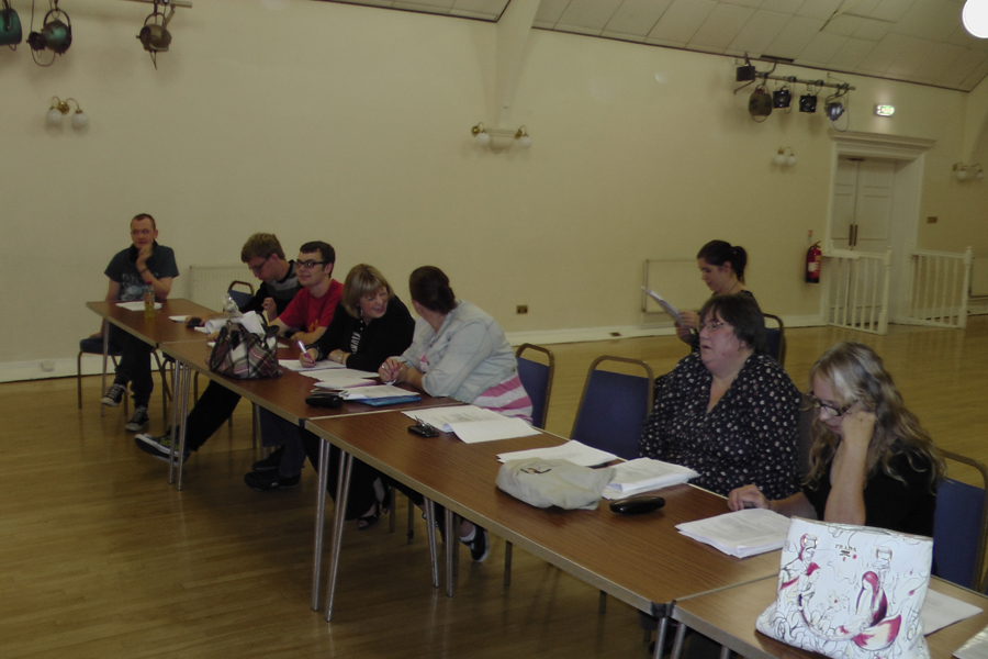 Snow White rehearsal photograph