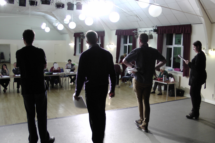Snow White rehearsal photograph