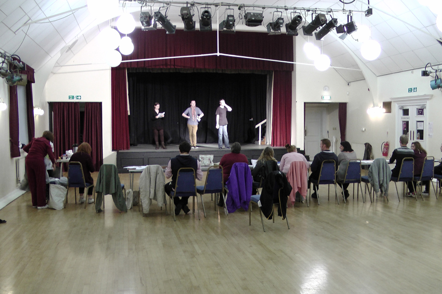 Snow White rehearsal photograph