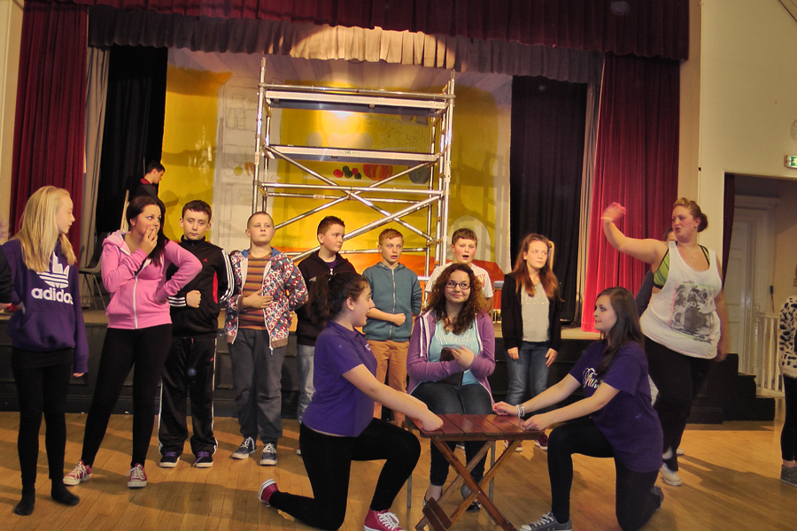 Snow White rehearsal photograph