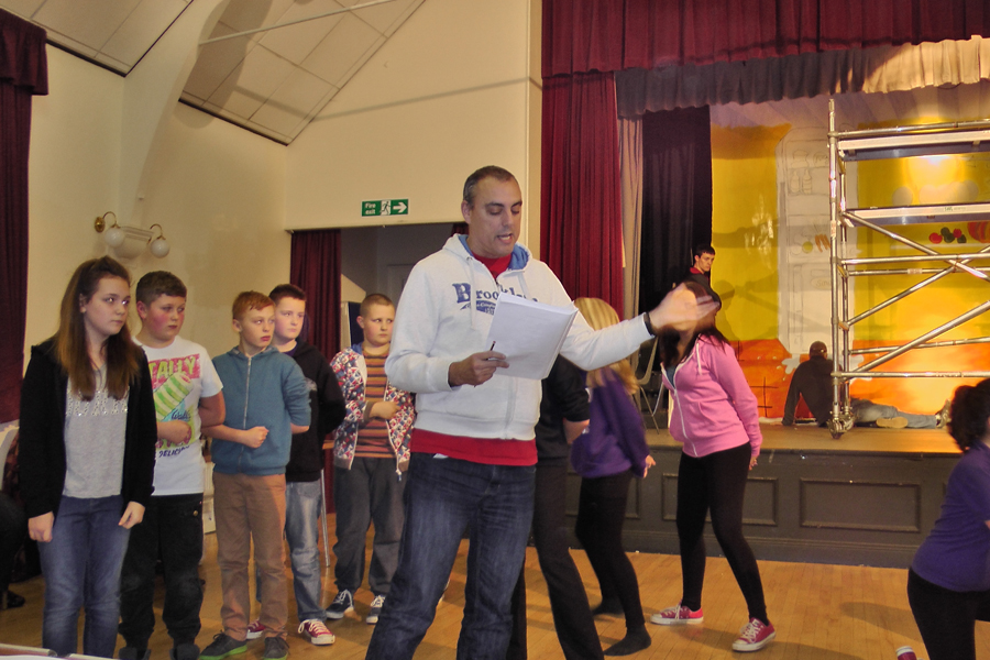 Snow White rehearsal photograph