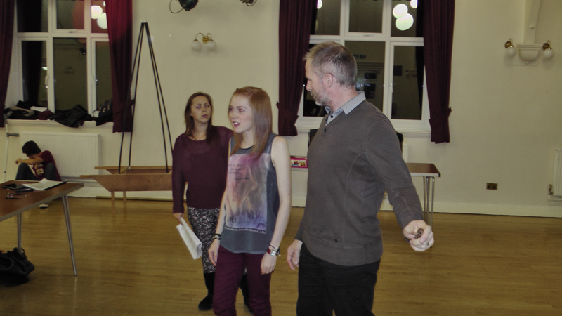 Snow White rehearsal photograph