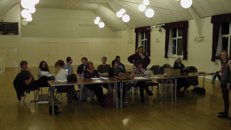 Snow White rehearsal photograph
