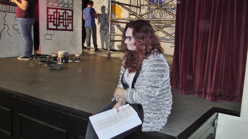 Snow White rehearsal photograph