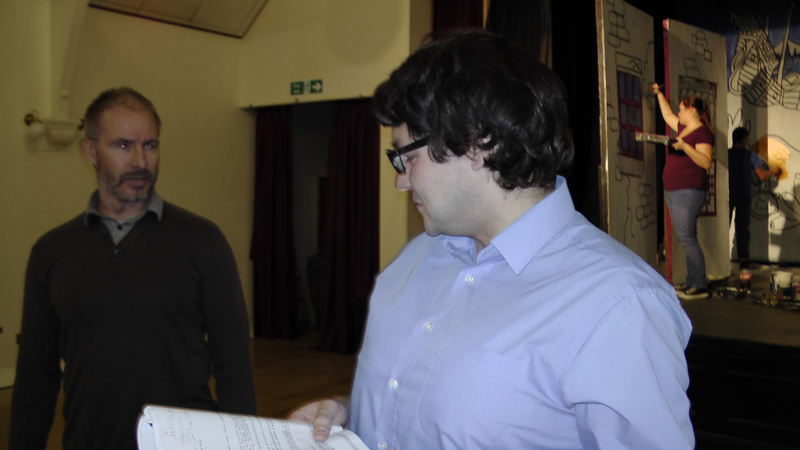 Snow White rehearsal photograph