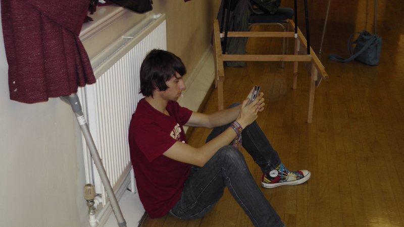 Snow White rehearsal photograph