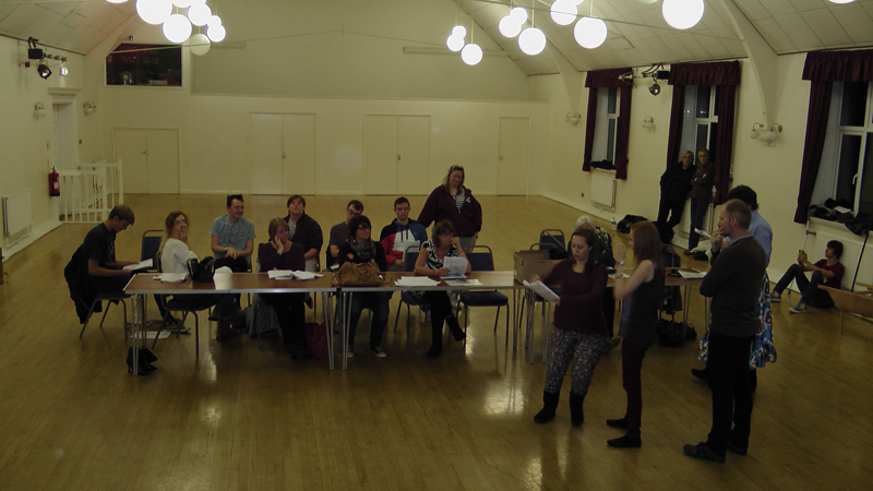Snow White rehearsal photograph