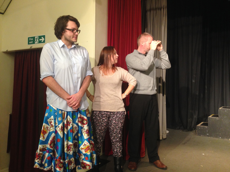 Snow White rehearsal photograph
