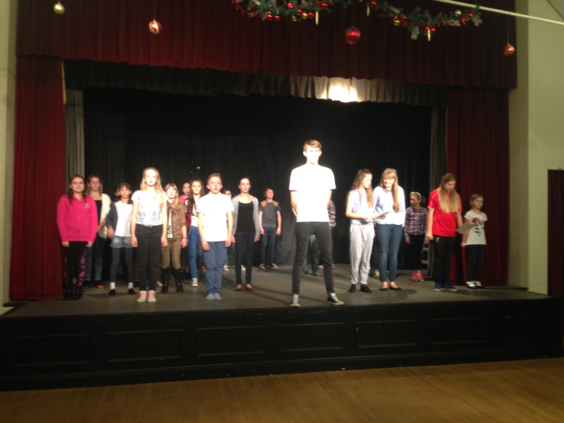 Snow White rehearsal photograph