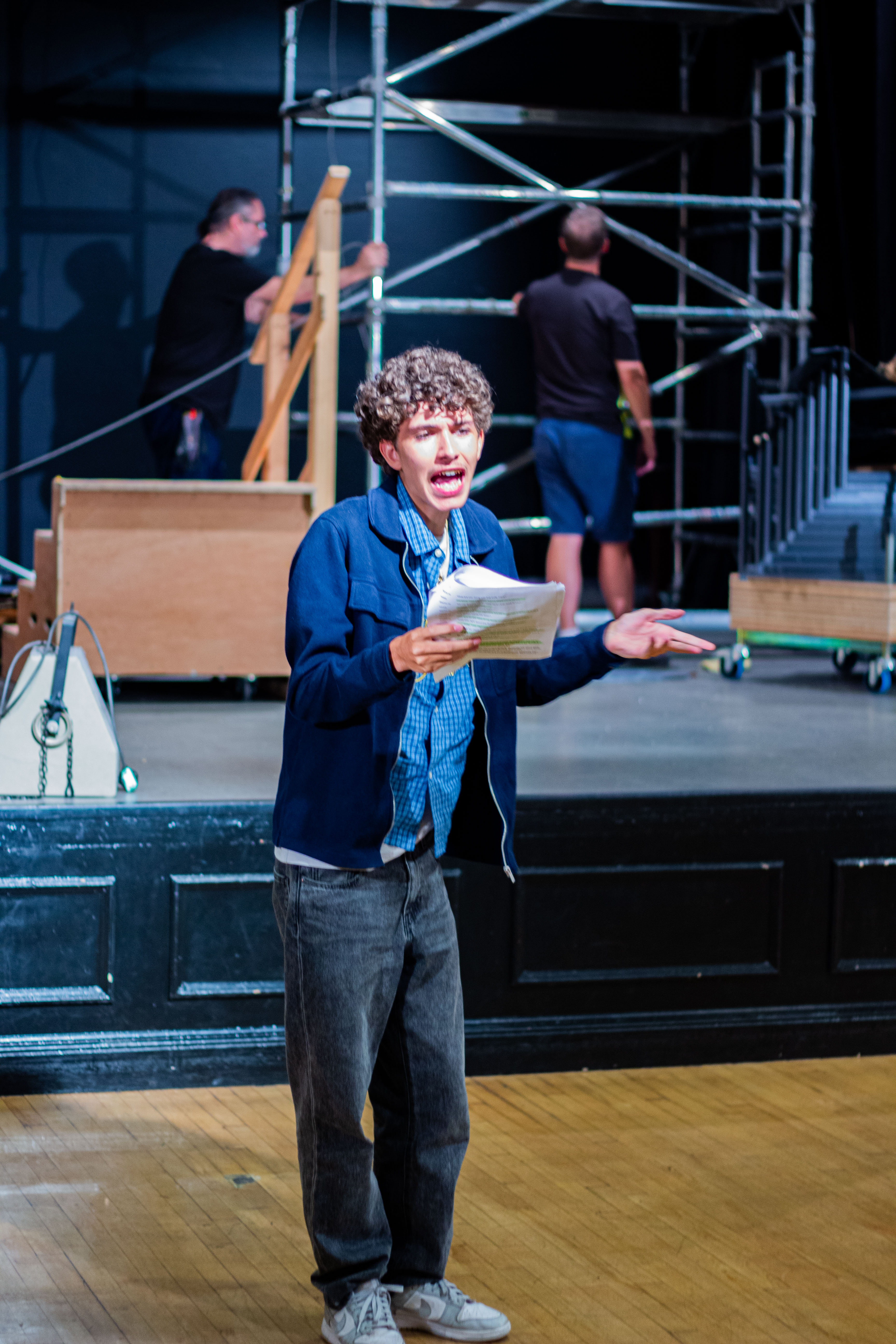 Snow White rehearsal photograph