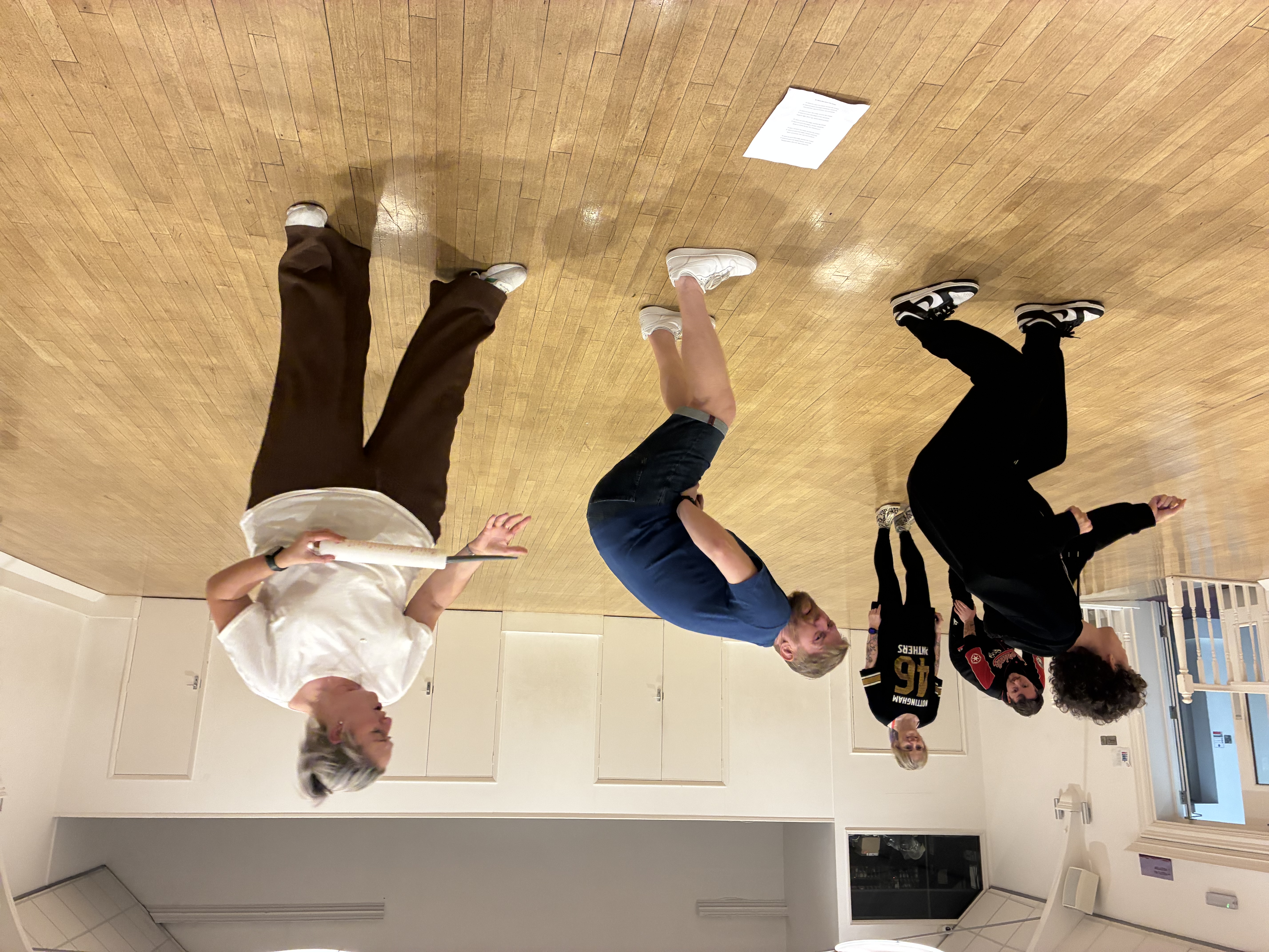 Snow White rehearsal photograph